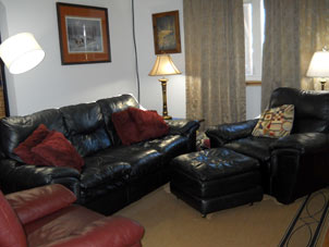 livingroom of rental